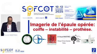 Conférence d'enseignement : CE 18 Imagerie De L’Épaule Opérée (Prothèse, Instabilité Et Coiffe)