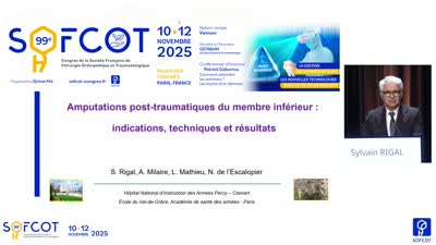 Conférence d'enseignement : CE 11 Amputations Post-Traumatiques Du Membre Inférieur Indications, Techniques Et Résultats